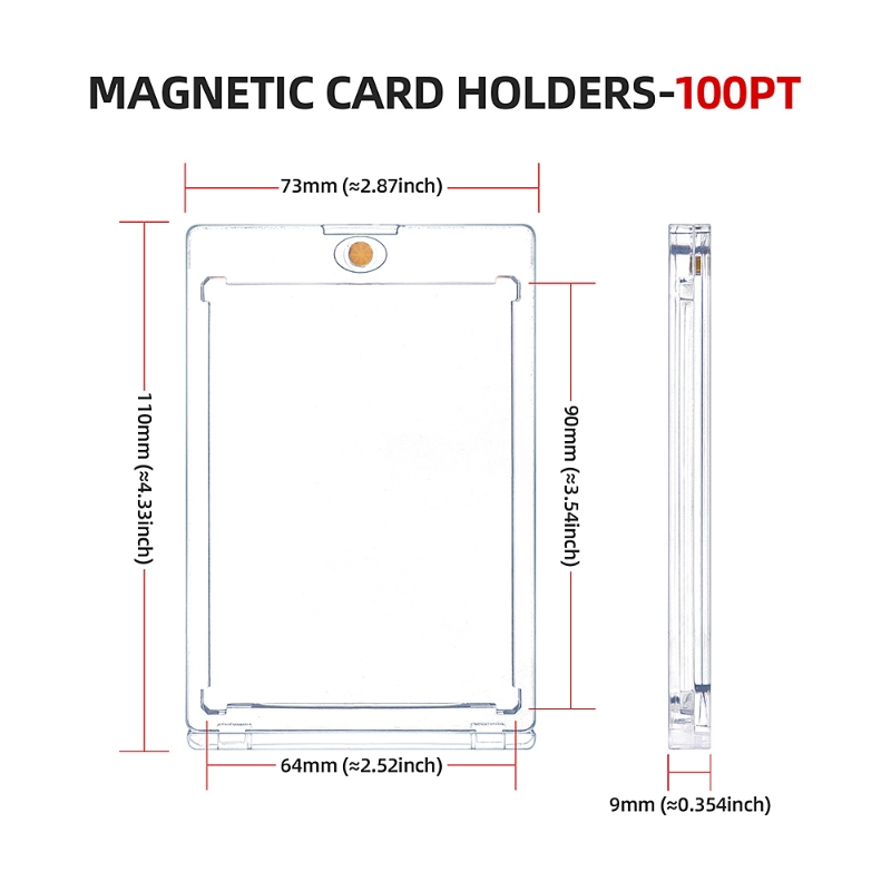 100PT Sport Kpop Star Magnetic Top loader Plastic Hard Card (10)