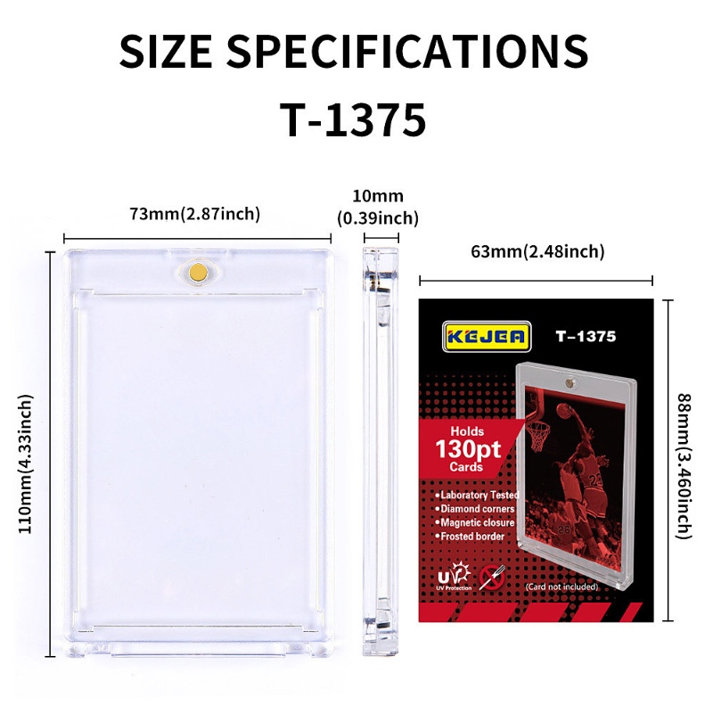 130 PT Custom Trading Game Card Penny Sleeve Magnetic Card (5)