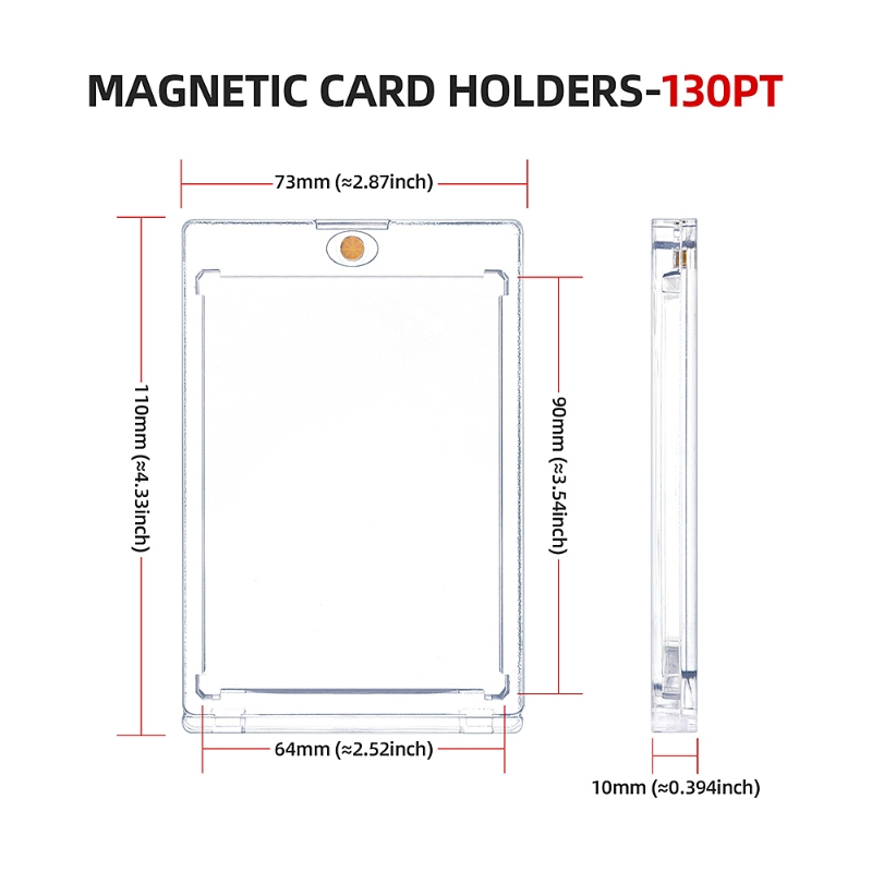 130 PT Custom Trading Game Card Penny Sleeve Magnetic Card (6)