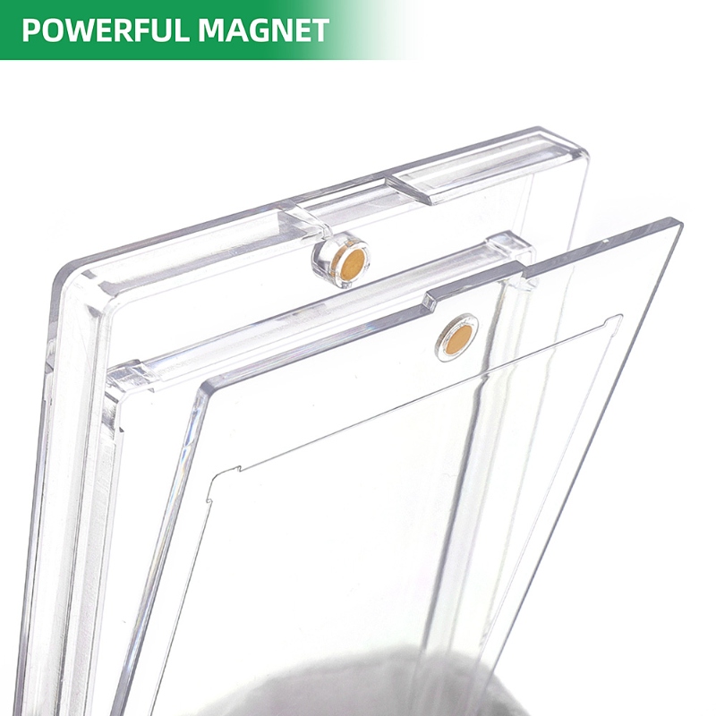 180pt Magnetic Card Holder Hard Plastic Holder High Transparent UV Resistant Basketball Volleyball Game Collection Trading Cards (15)