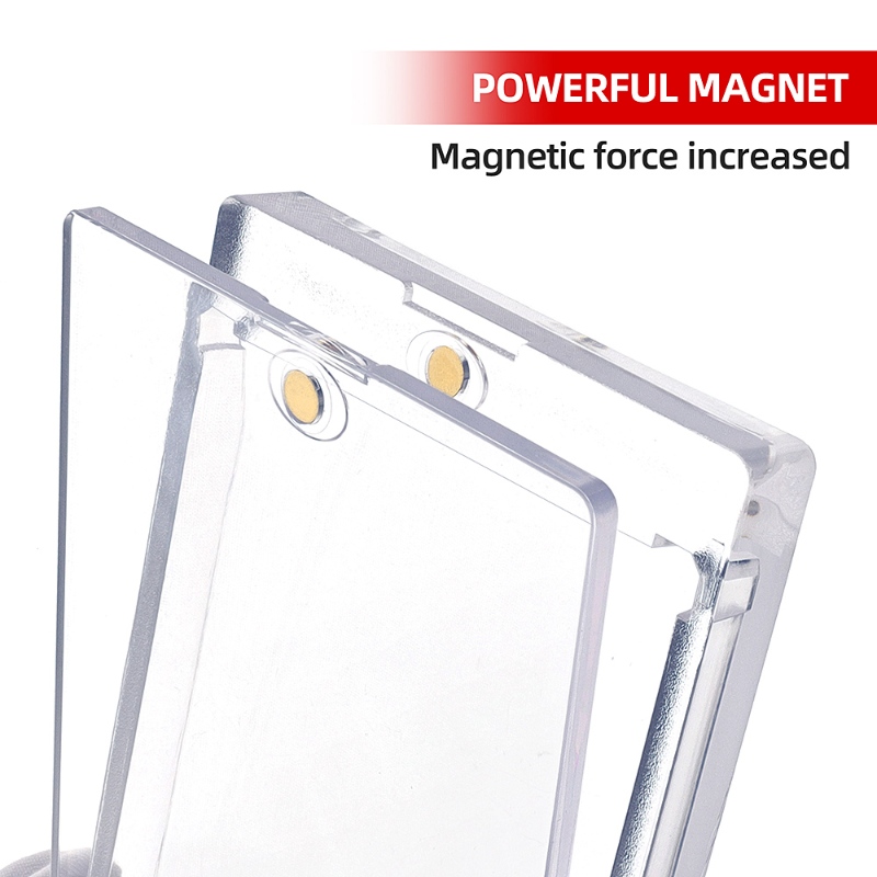 260 PT Thick Magnet Card Holder with UV Protection Hard Plastic Card Case Trading Game Card Pokémon Collectible Cards (12)