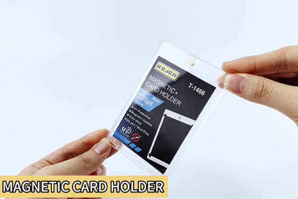 35pt Wholesale One Touch UV Protection One Touch Magnetic Card Holder Collectible Card Case Protector Magnetic Trading Card Case