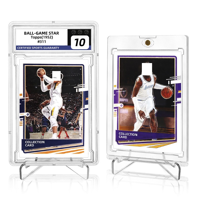 Acrylic Card Stands Card Holder Display Stand Clear Mini Easel Stand for Challenge Coins Graded Baseball Trading Cards (4)