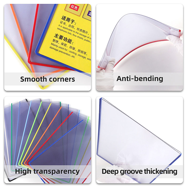 Clear No Hole Sheet Protector Plastic Sheet Sleeves Top Loading Paper Protectors Archival Safe for Documents and Photos1