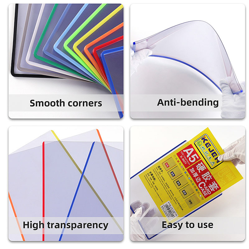 Custom Clear PVC A4 A3 A5 Waterproof Hard PVC Document Card Protector Holder Case Transparent Card Holder1