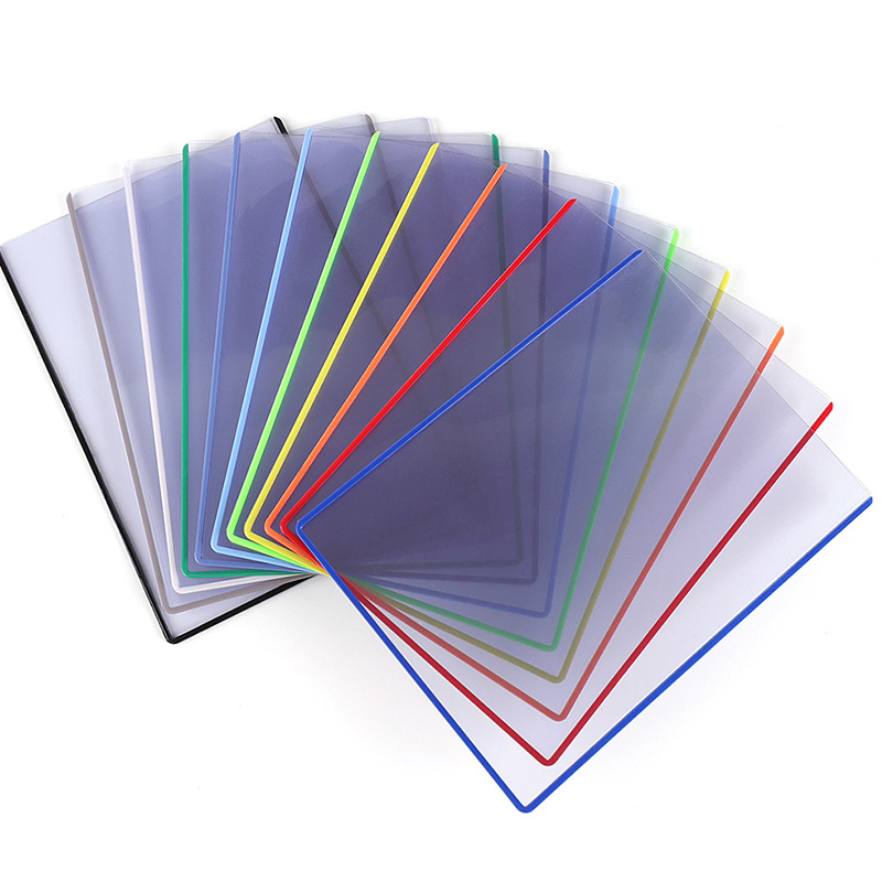 Custom Clear PVC A4 A3 A5 Waterproof Hard PVC Document Card Protector Holder Case Transparent Card Holder3