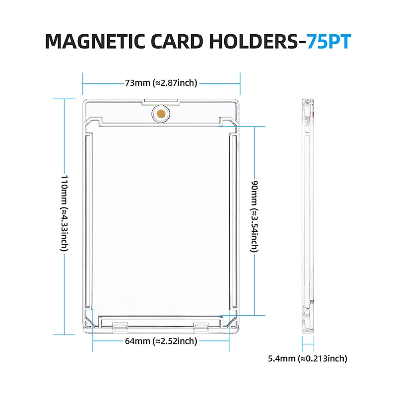 Kejea 75PT UV Protection Hard Plastic One Touch Magnetic Card (20)