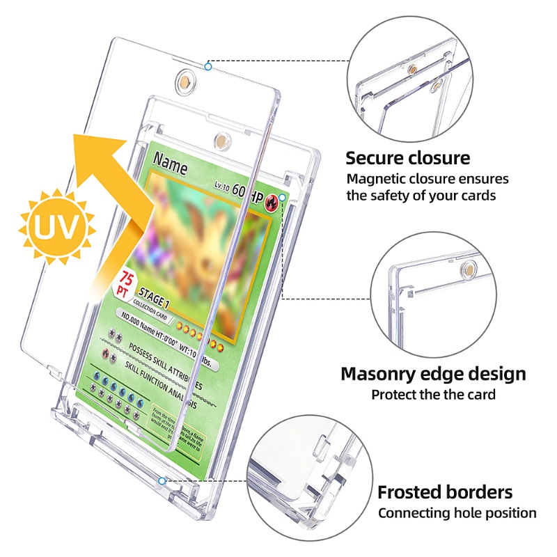 Kejea 75PT UV Protection Hard Plastic One Touch Magnetic Card (4)