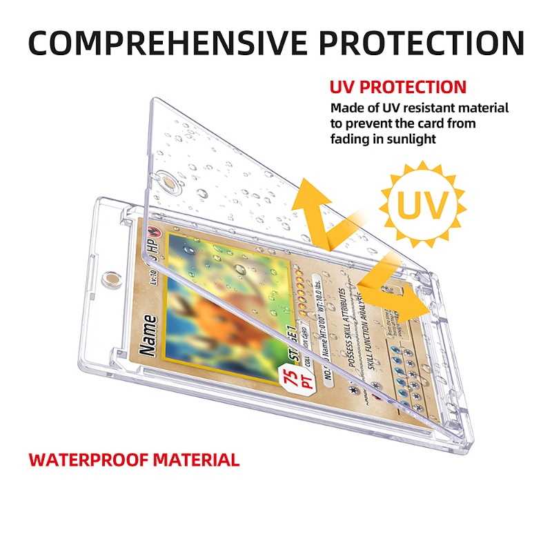 Kejea 75PT UV Protection Hard Plastic One Touch Magnetic Card (7)