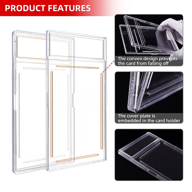 Kejea New Wholesale Premium Graded Badge Holder Ultra Clear Hard Plastic for Collecting Sports Trading Game Cards (14)