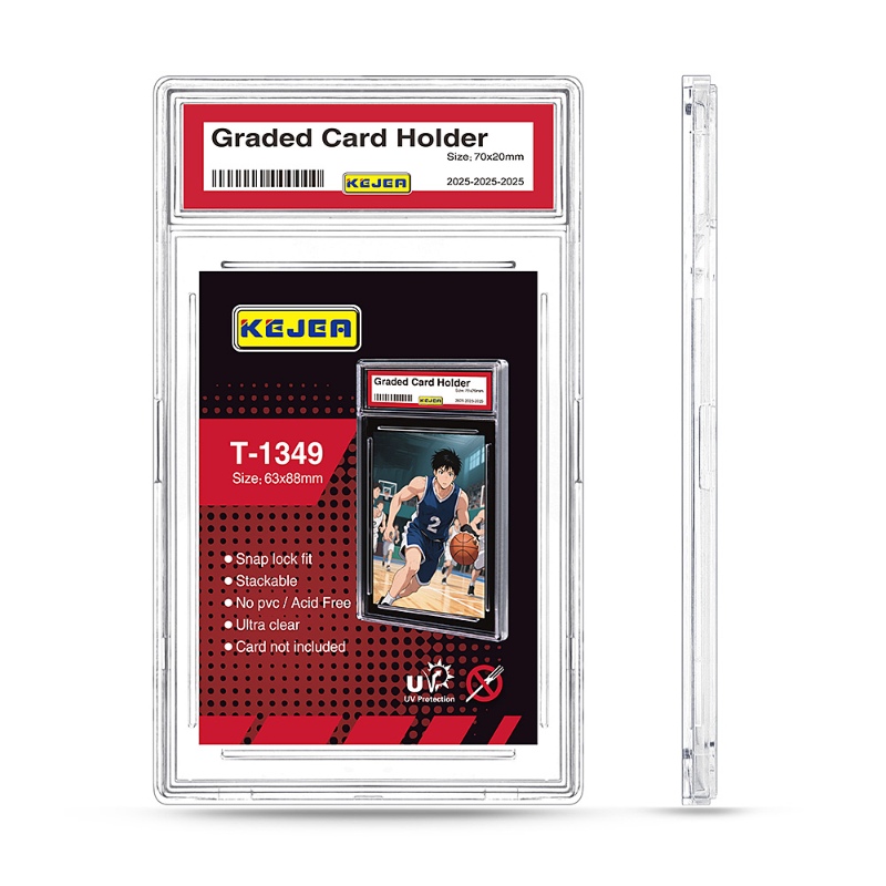 Kejea New Wholesale Premium Graded Badge Holder Ultra Clear Hard Plastic for Collecting Sports Trading Game Cards
