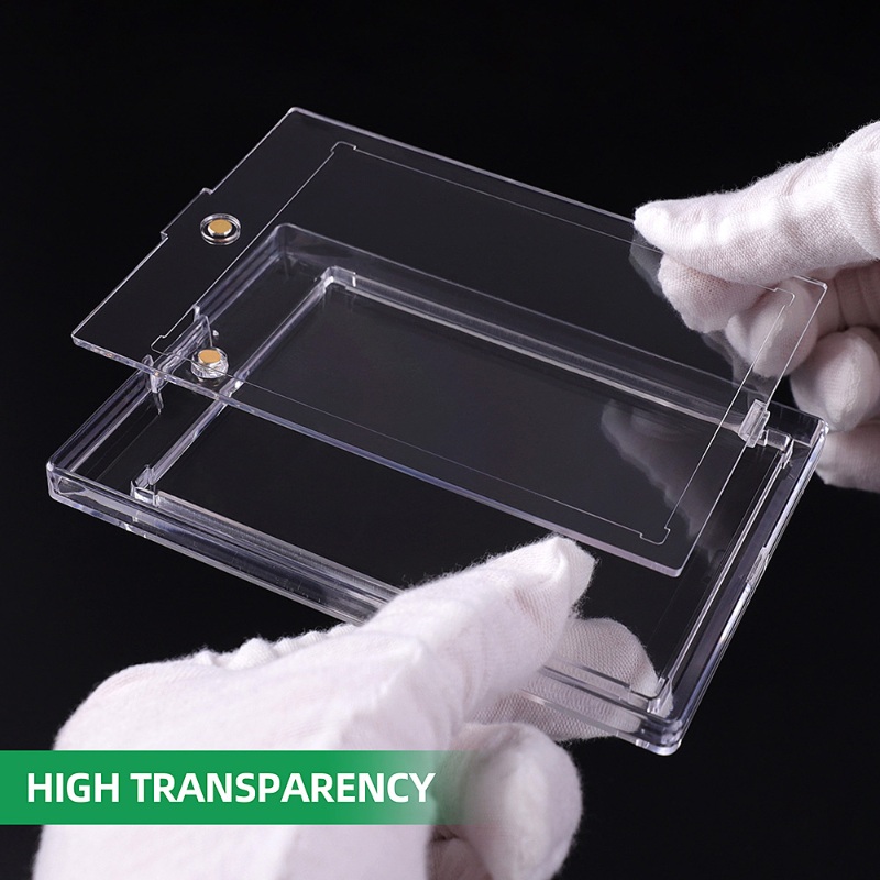 Kejea Sealed Magnetic Card Holder 100pt Ultra-Transparent UV-Resistant Thickened Card Case (12)