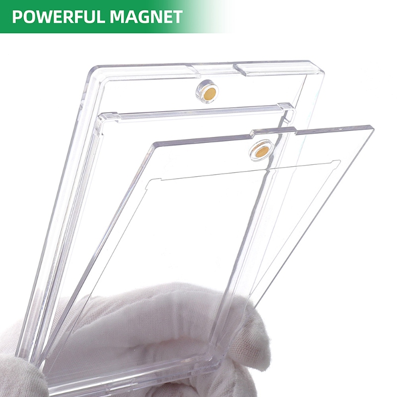 Kejea Sealed Magnetic Card Holder 100pt Ultra-Transparent UV-Resistant Thickened Card Case (16)