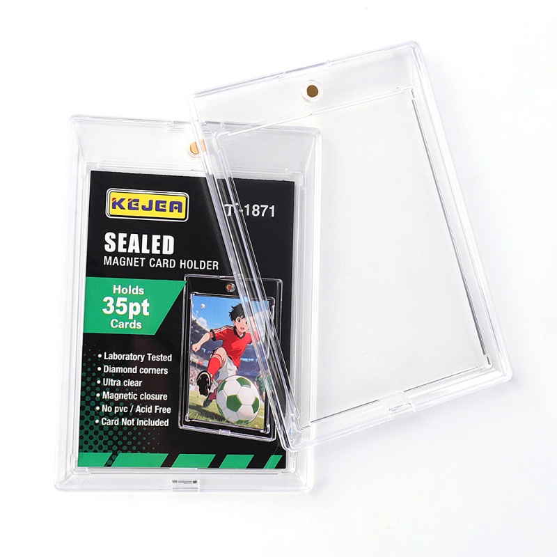 Kejea Sealed Magnetic Card Holder 35pt Ultra-Transparent UV-Resistant Extra-Thick Card Holder (11)