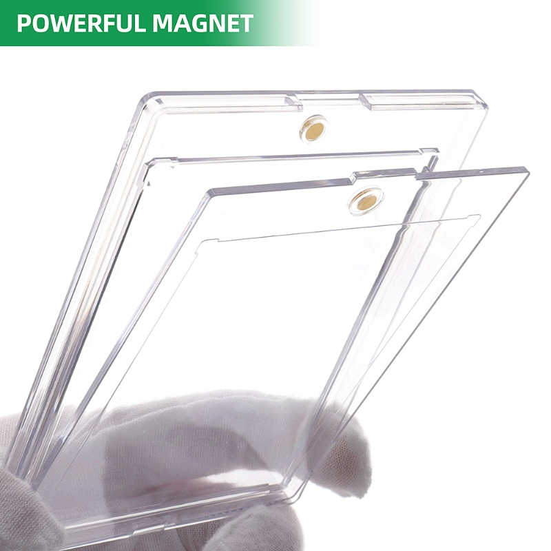 Kejea Sealed Magnetic Card Holder 35pt Ultra-Transparent UV-Resistant Extra-Thick Card Holder (12)