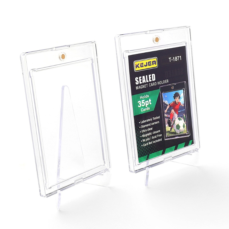 Kejea Sealed Magnetic Card Holder 35pt Ultra-Transparent UV-Resistant Extra-Thick Card Holder (13)