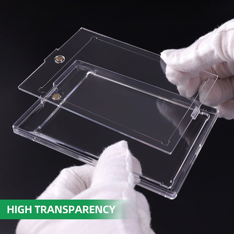 Kejea Sealed Magnetic Card Holder 35pt Ultra-Transparent UV-Resistant Extra-Thick Card Holder (6)