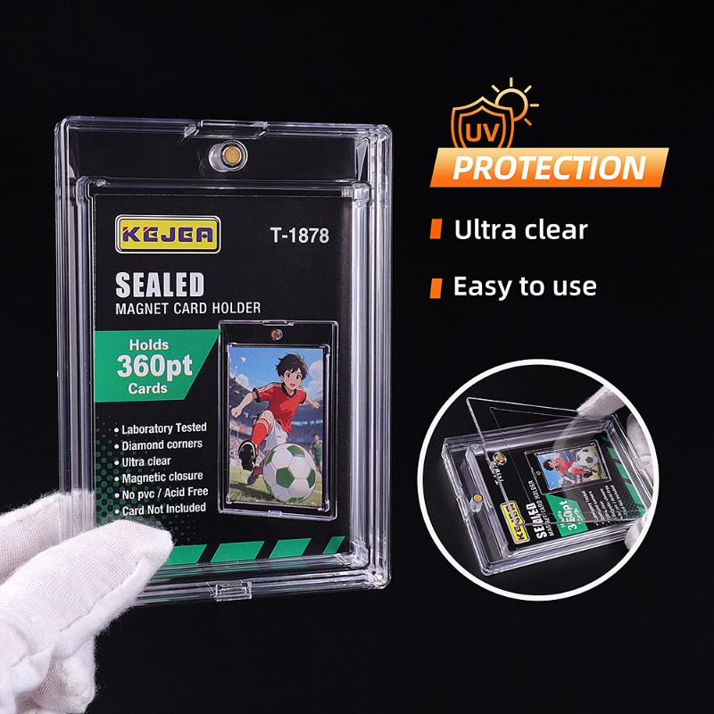 Kejea Sealed Magnetic Card Holder 360pt Ultra Transparent UV Resistant Ultra Thick Card (2)