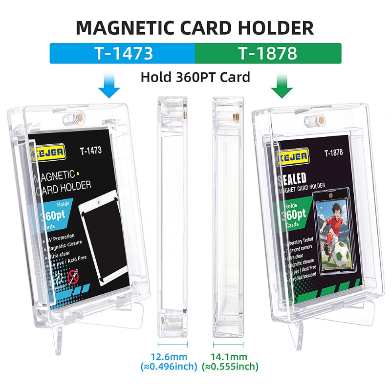 Kejea Sealed Magnetic Card Holder 360pt Ultra Transparent UV Resistant Ultra Thick Card (7)