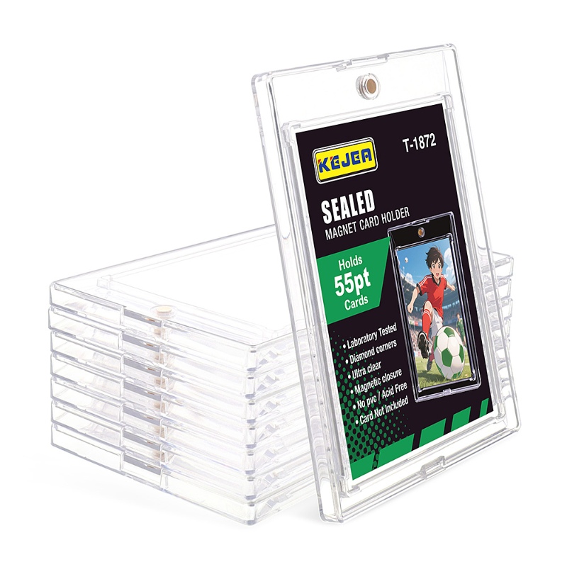 Kejea Sealed Magnetic Card Holder 55pt Ultra-Transparent UV-Resistant Hard Plastic Card Holder (11)
