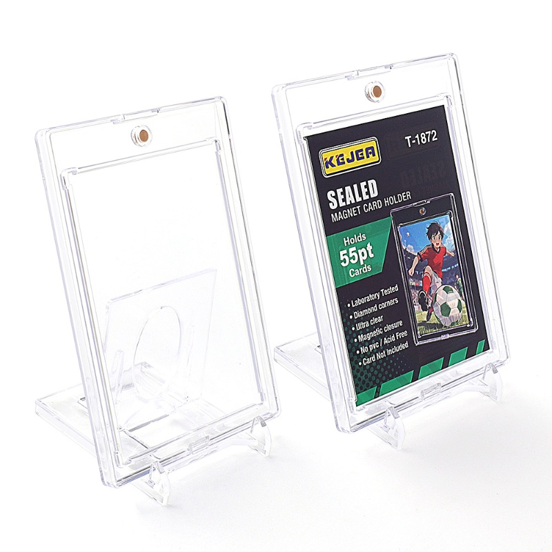Kejea Sealed Magnetic Card Holder 55pt Ultra-Transparent UV-Resistant Hard Plastic Card Holder (12)