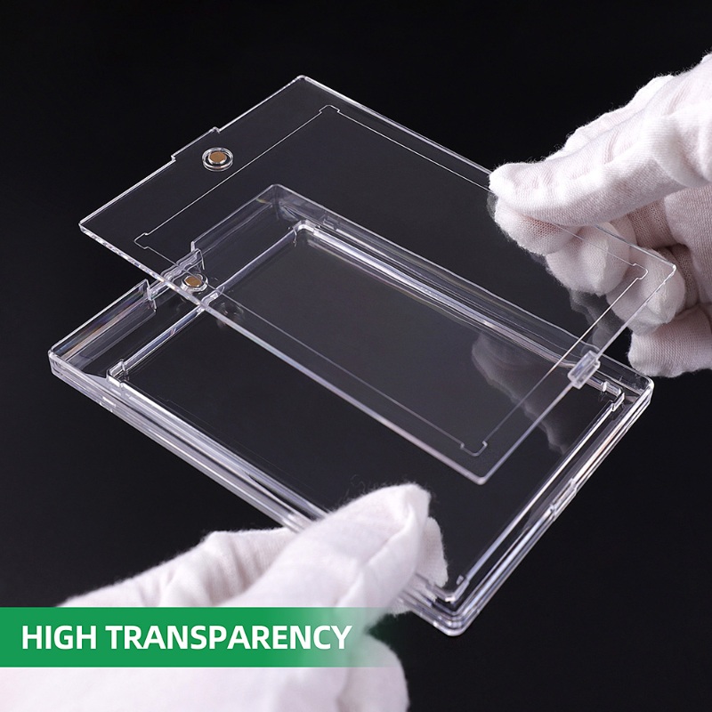 Kejea Sealed Magnetic Card Holder 55pt Ultra-Transparent UV-Resistant Hard Plastic Card Holder (5)