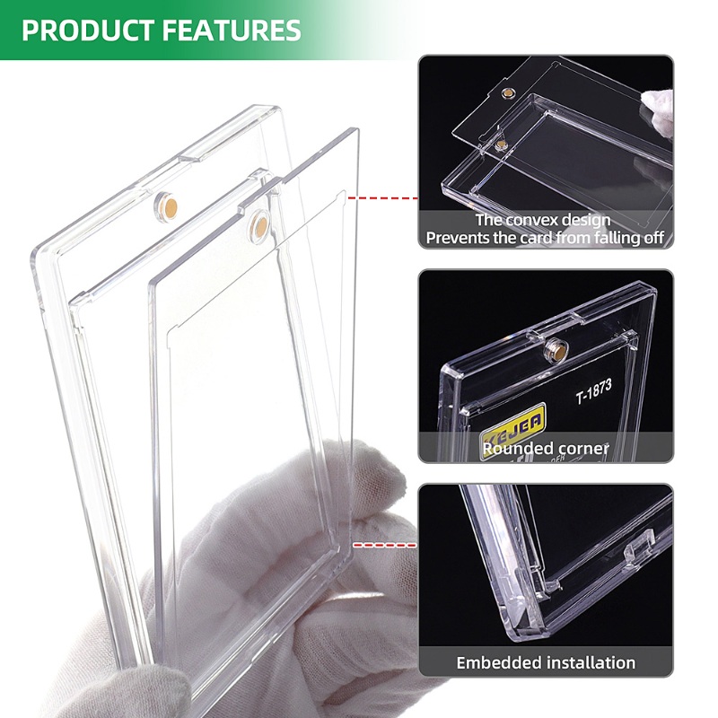 Kejea Sealed Magnetic Card Holder 75pt Ultra-Transparent UV-Resistant Collectible Card Holder (11)