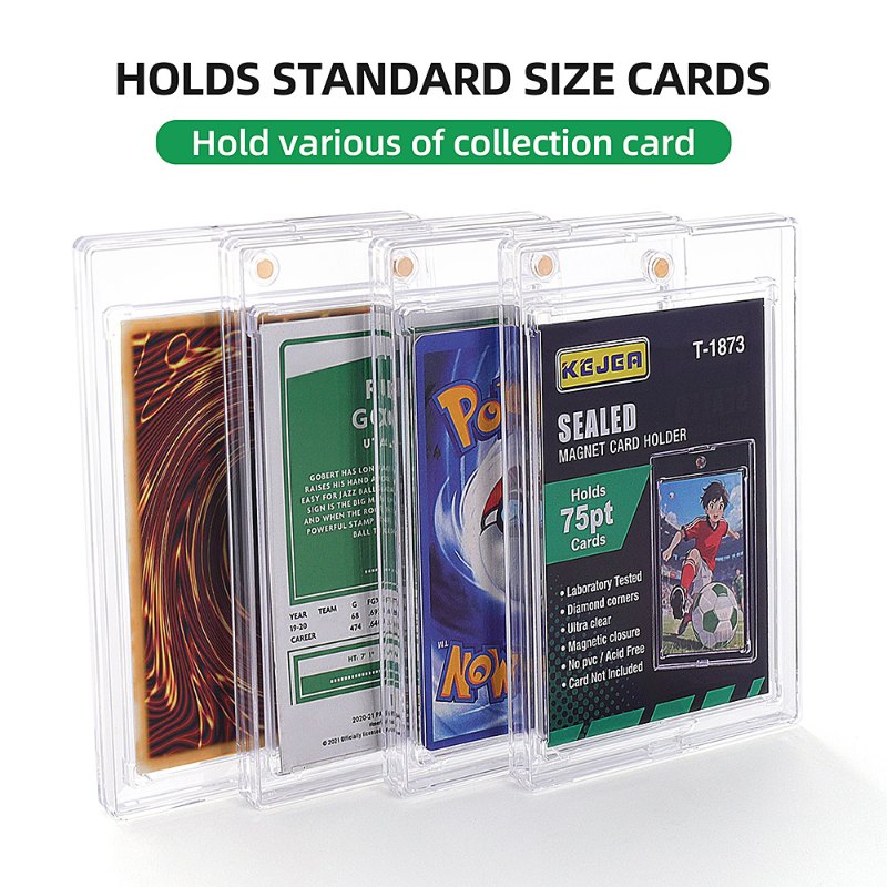 Kejea Sealed Magnetic Card Holder 75pt Ultra-Transparent UV-Resistant Collectible Card Holder (2)