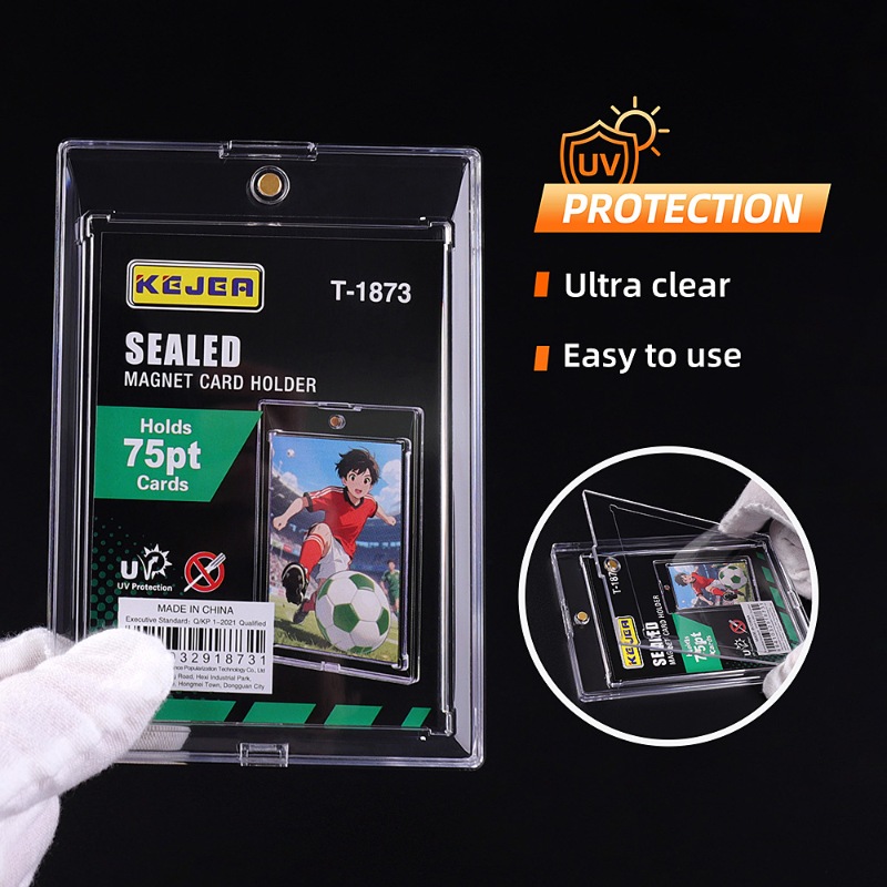 Kejea Sealed Magnetic Card Holder 75pt Ultra-Transparent UV-Resistant Collectible Card Holder (3)