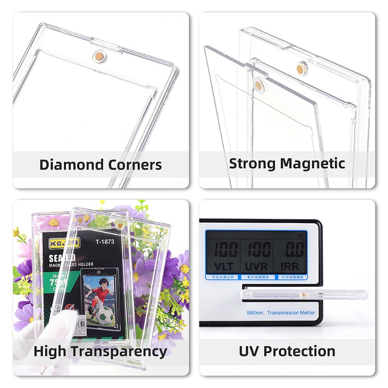 Kejea Sealed Magnetic Card Holder 75pt Ultra-Transparent UV-Resistant Collectible Card Holder (7)