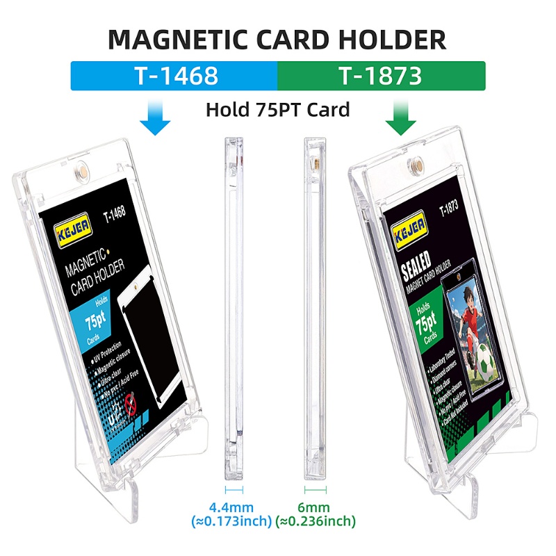 Kejea Sealed Magnetic Card Holder 75pt Ultra-Transparent UV-Resistant Collectible Card Holder (9)