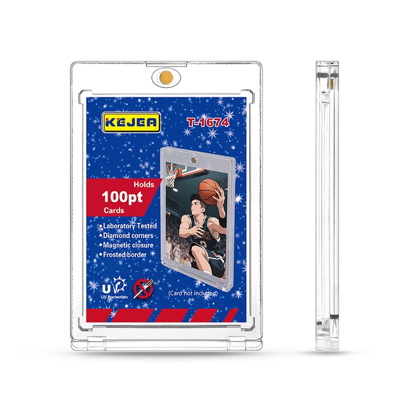 Kejea Ultra Clear Magnetic Card Case Premium Protection & Effortless Access for High Value Sports & Gaming Collectible Cards