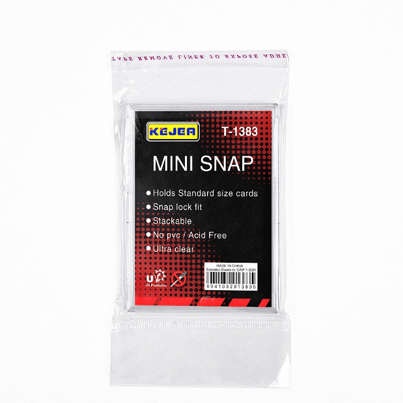 Mini Snap Card Standard Trading Card Holder Plastic Clamshell Graded Slab Protector for Standard Sport Card1