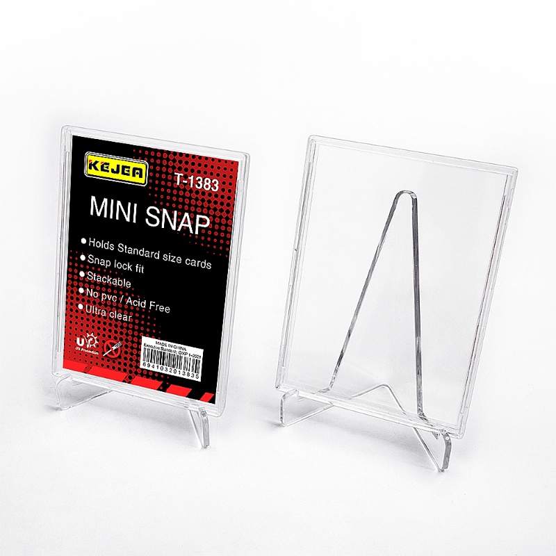 Mini Snap Card Standard Trading Card Holder Plastic Clamshell Graded Slab Protector for Standard Sport Card