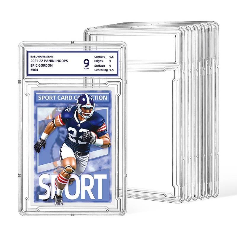 New top-loading transparent plastic hard-shell card case (11)