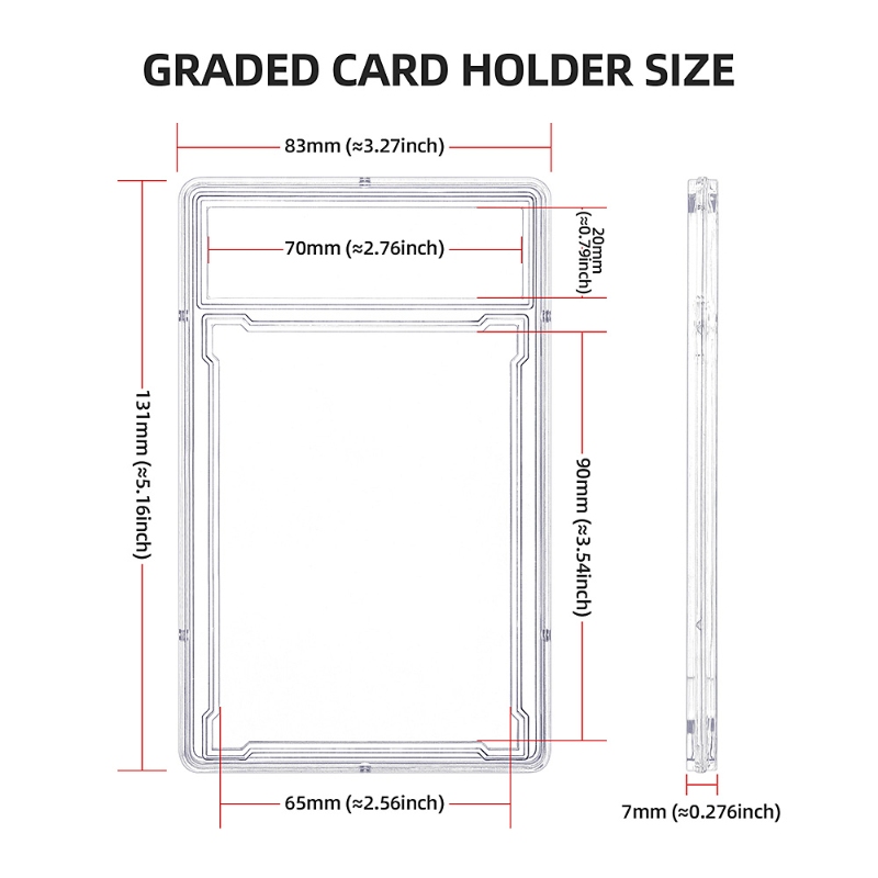 New top-loading transparent plastic hard-shell card case (14)