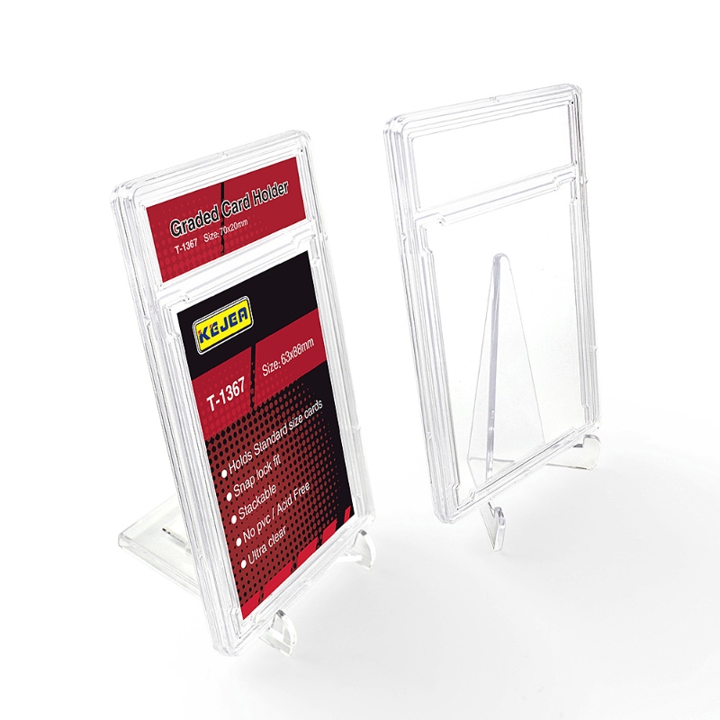 New top-loading transparent plastic hard-shell card case (15)