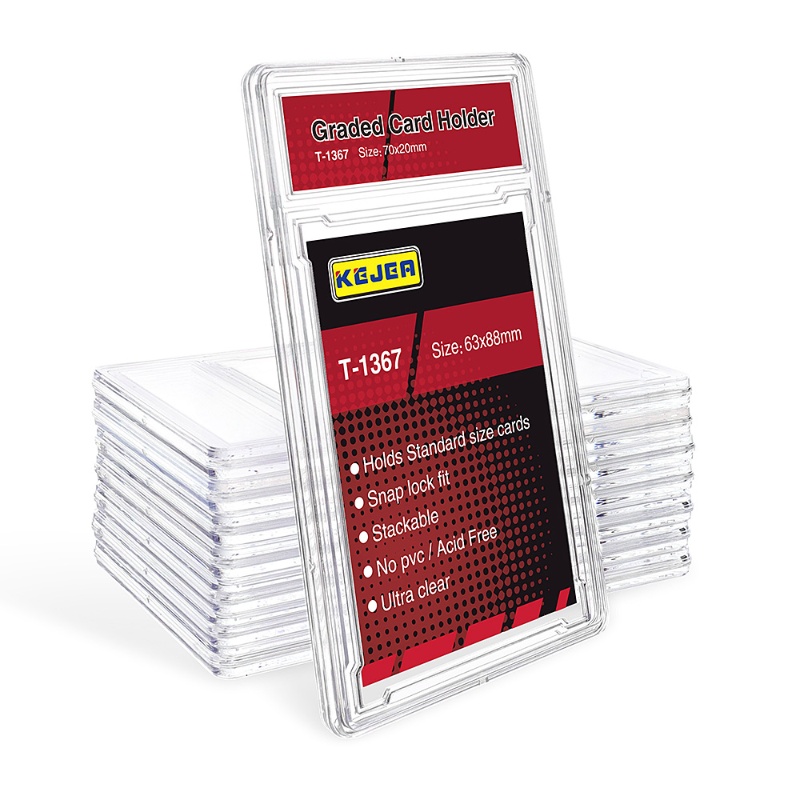 New top-loading transparent plastic hard-shell card case (7)