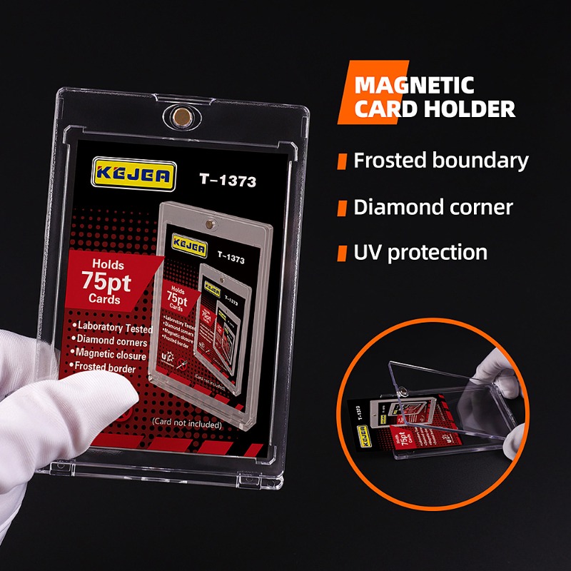 One Touch Hard Plastic Card Protector Transparent Card Cover Protective Cases (13)