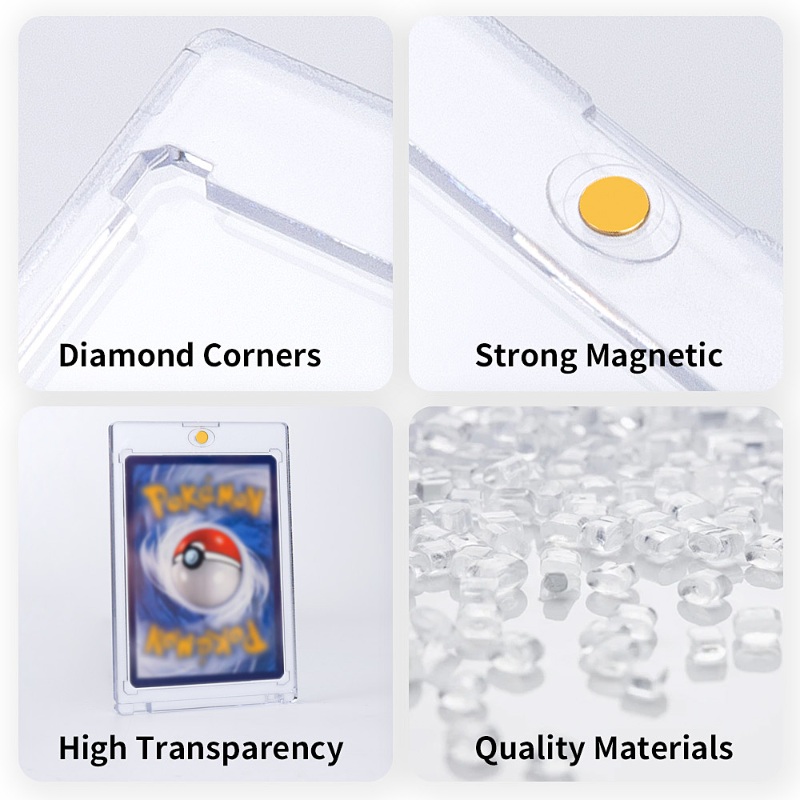 One Touch Hard Plastic Card Protector Transparent Card Cover Protective Cases (20)