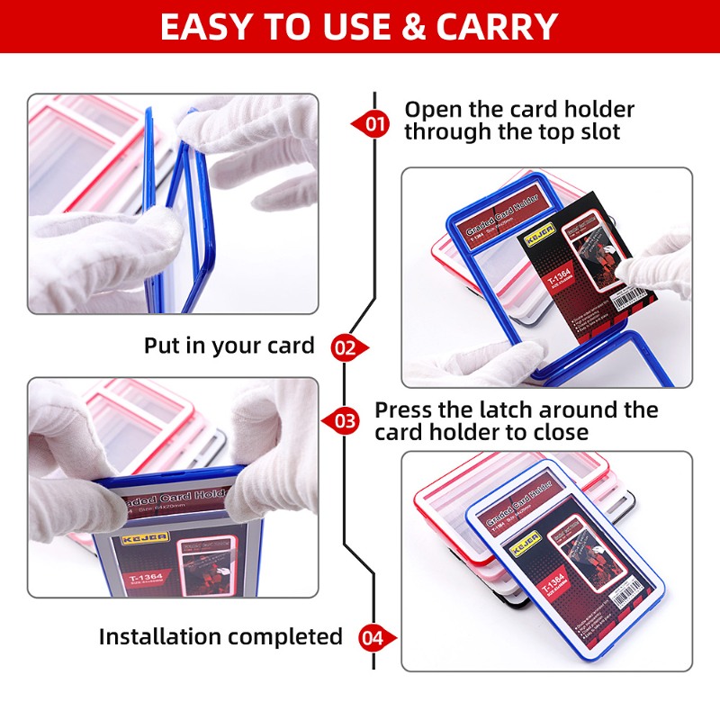Plastic Graded Card Slab Bumpers Protector Display Graded Trading Cards (15)