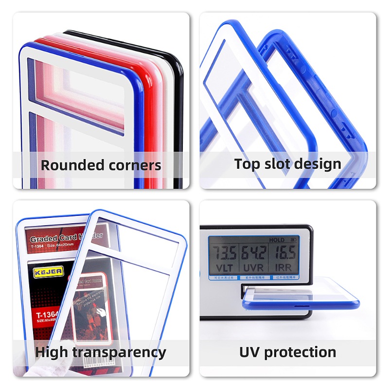 Plastic Graded Card Slab Bumpers Protector Display Graded Trading Cards (17)