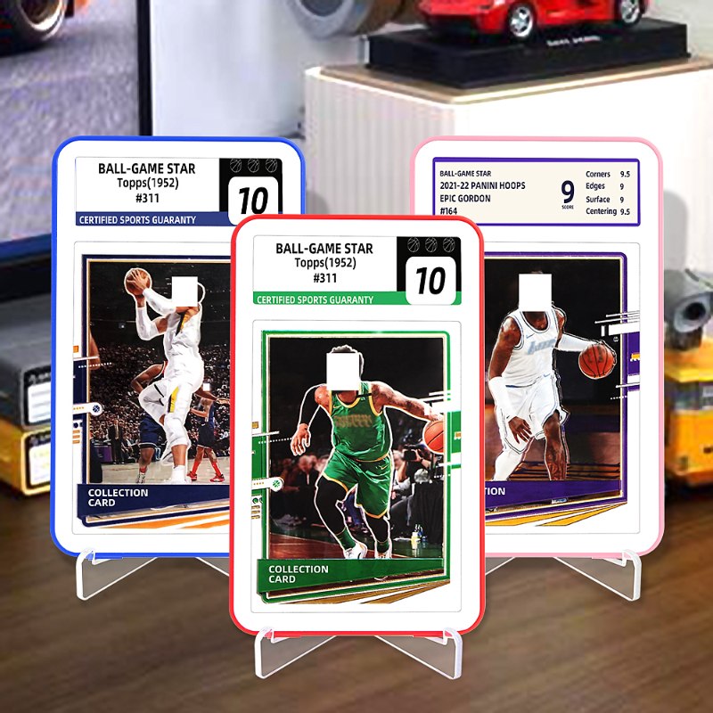 Plastic Graded Card Slab Bumpers Protector Display Graded Trading Cards (5)