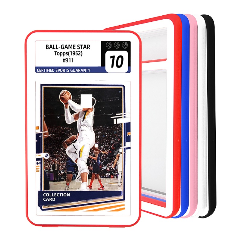 Plastic Graded Card Slab Bumpers Protector Display Graded Trading Cards Protector for Standard Slab Case