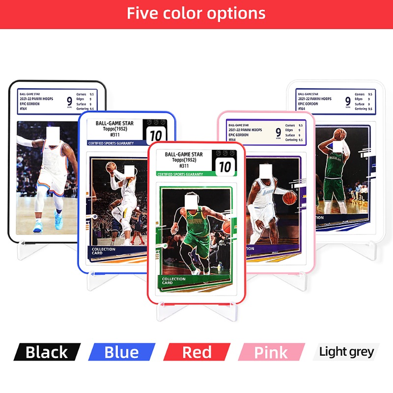 Plastic Graded Card Slab Bumpers Protector Display Graded Trading Cards (7)