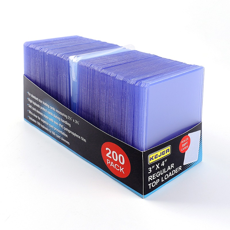Super Clear Regular for Standard Card Slightly Flexible Top Loader Card Sleeves Premium Hard Plastic Card Protectors
