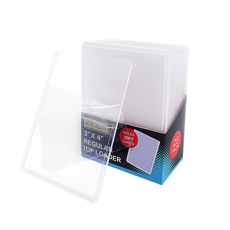 Clear Regular for Card With Card Sleeves Bundle Standard Size Trading Baseball Top Loader Card Sleeve Protector