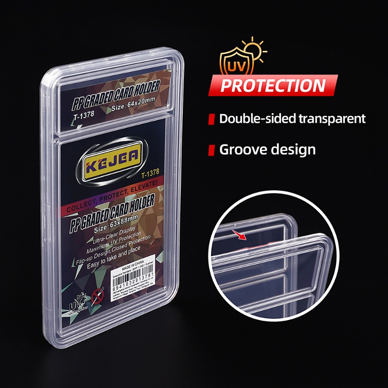 Transparent PP Graded Trading Card Sport Holder Baseball Graded Card Slab Psaed Slab Protector Cases (10)