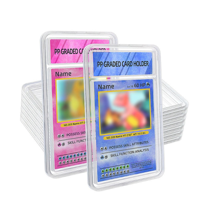 Transparent PP Graded Trading Card Sport Holder Baseball Graded Card Slab Psaed Slab Protector Cases (11)