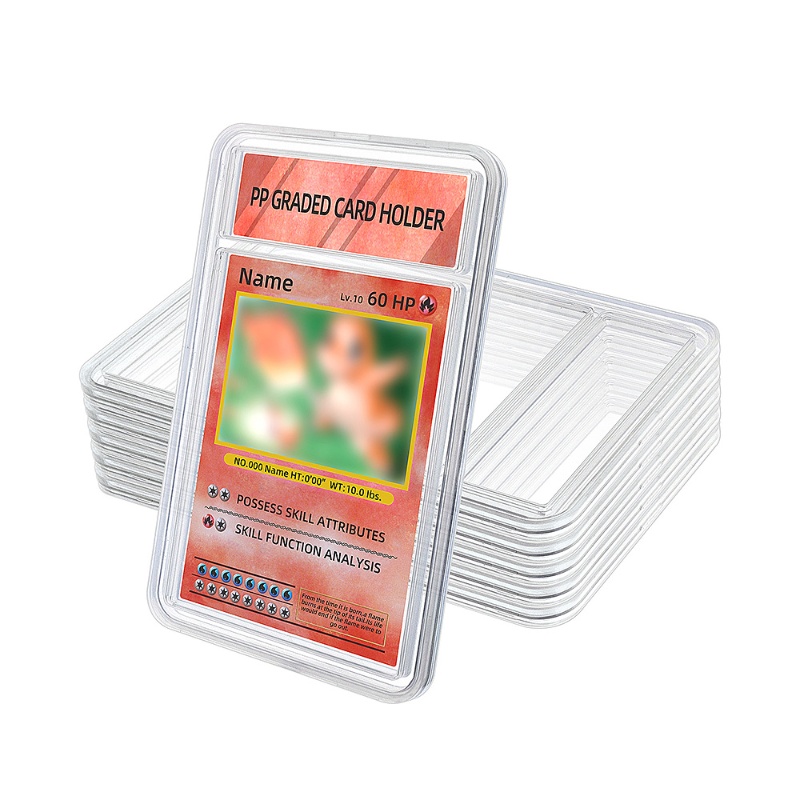 Transparent PP Graded Trading Card Sport Holder Baseball Graded Card Slab Psaed Slab Protector Cases